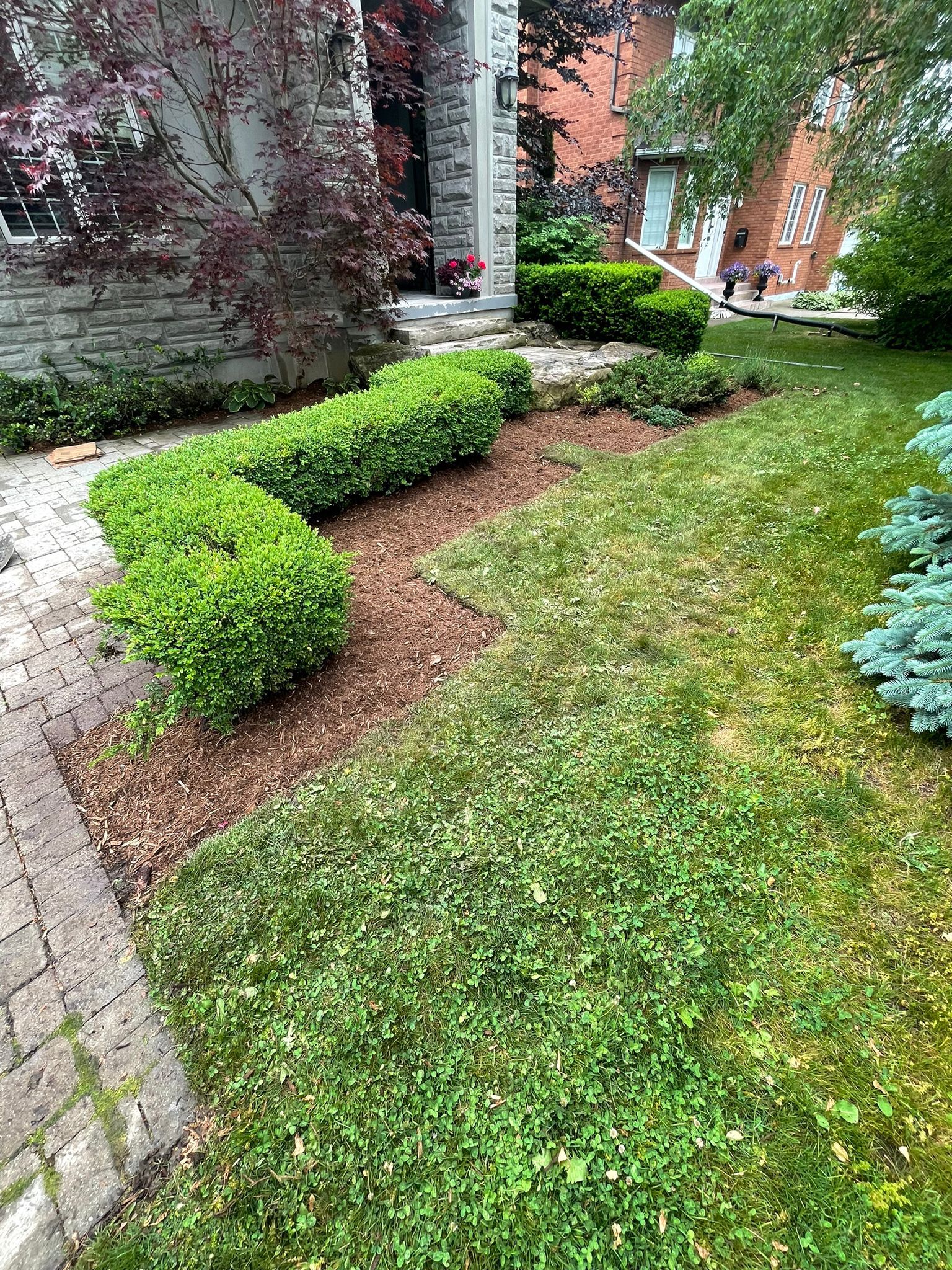 Armor stone landscaping project 7